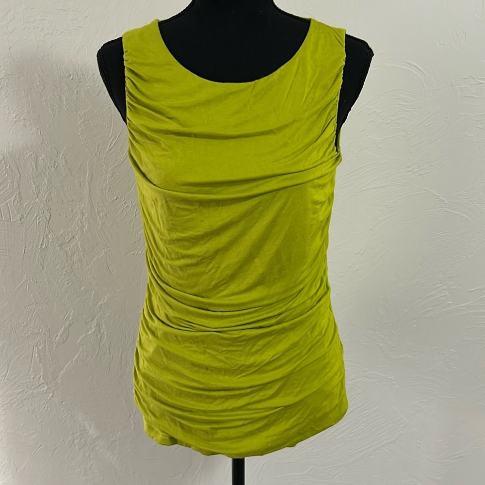 Cable & Gauge Lime Green Tank Top